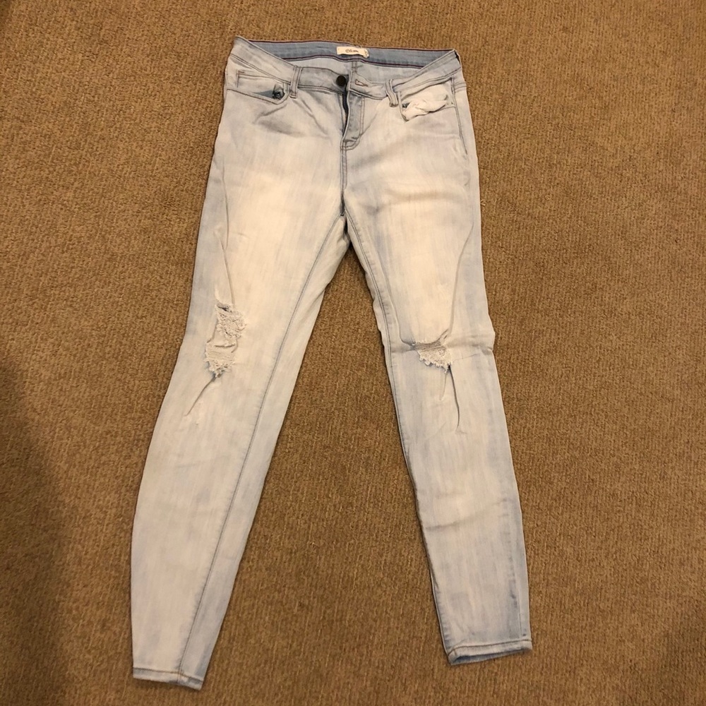 Distressed jeans